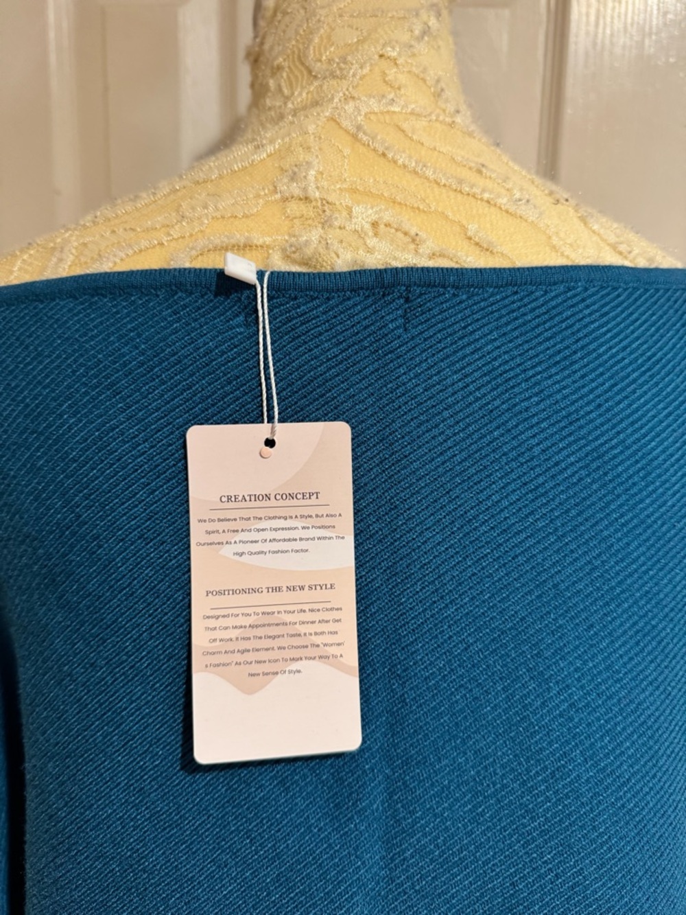 Blue Women's Boatneck Lightweight Sweater - Picture 5 of 6